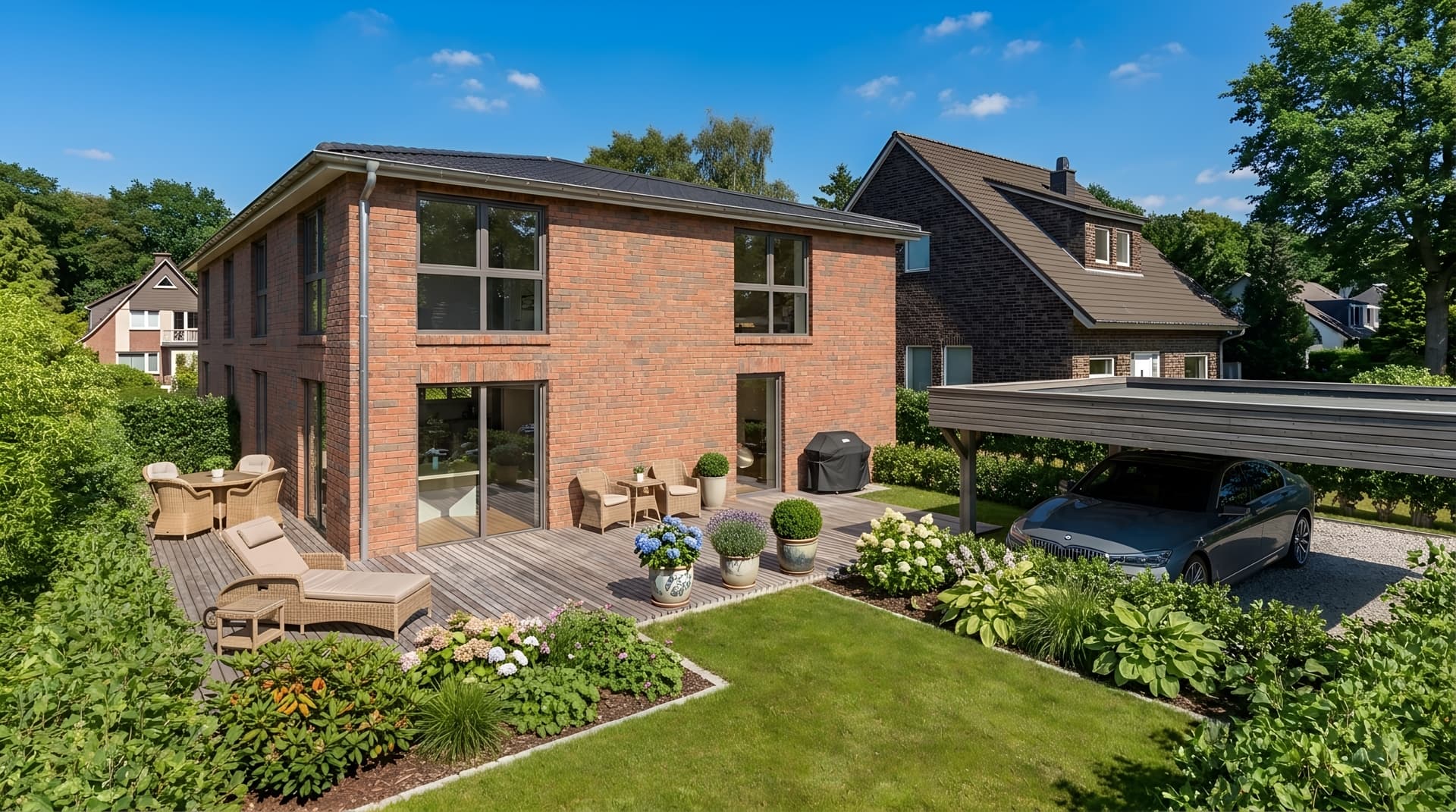 Gartenansicht der Teilfläche 1