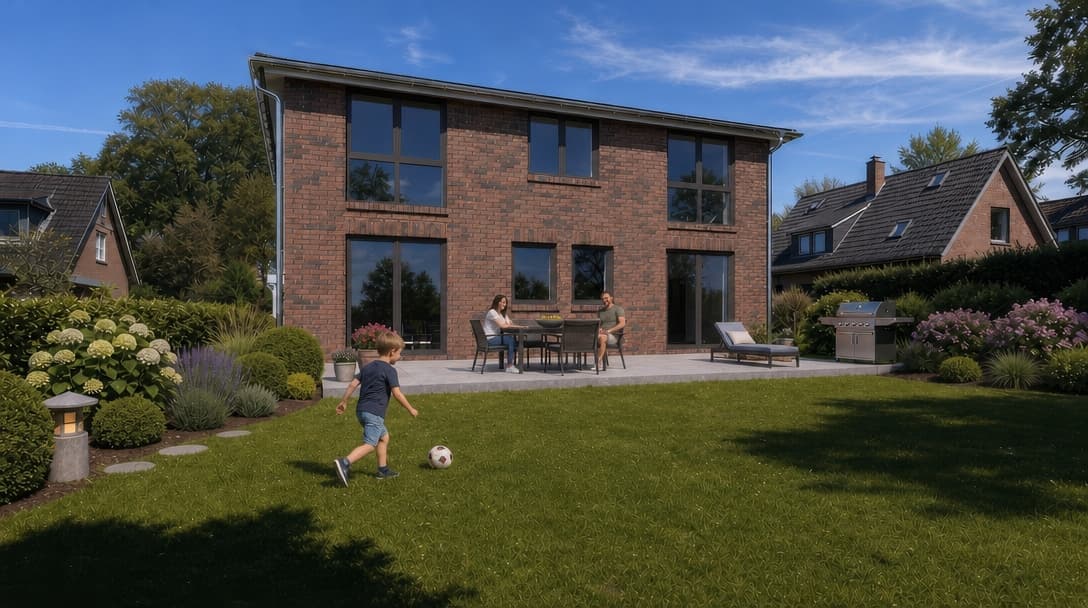 Visualisierung Gartenansicht