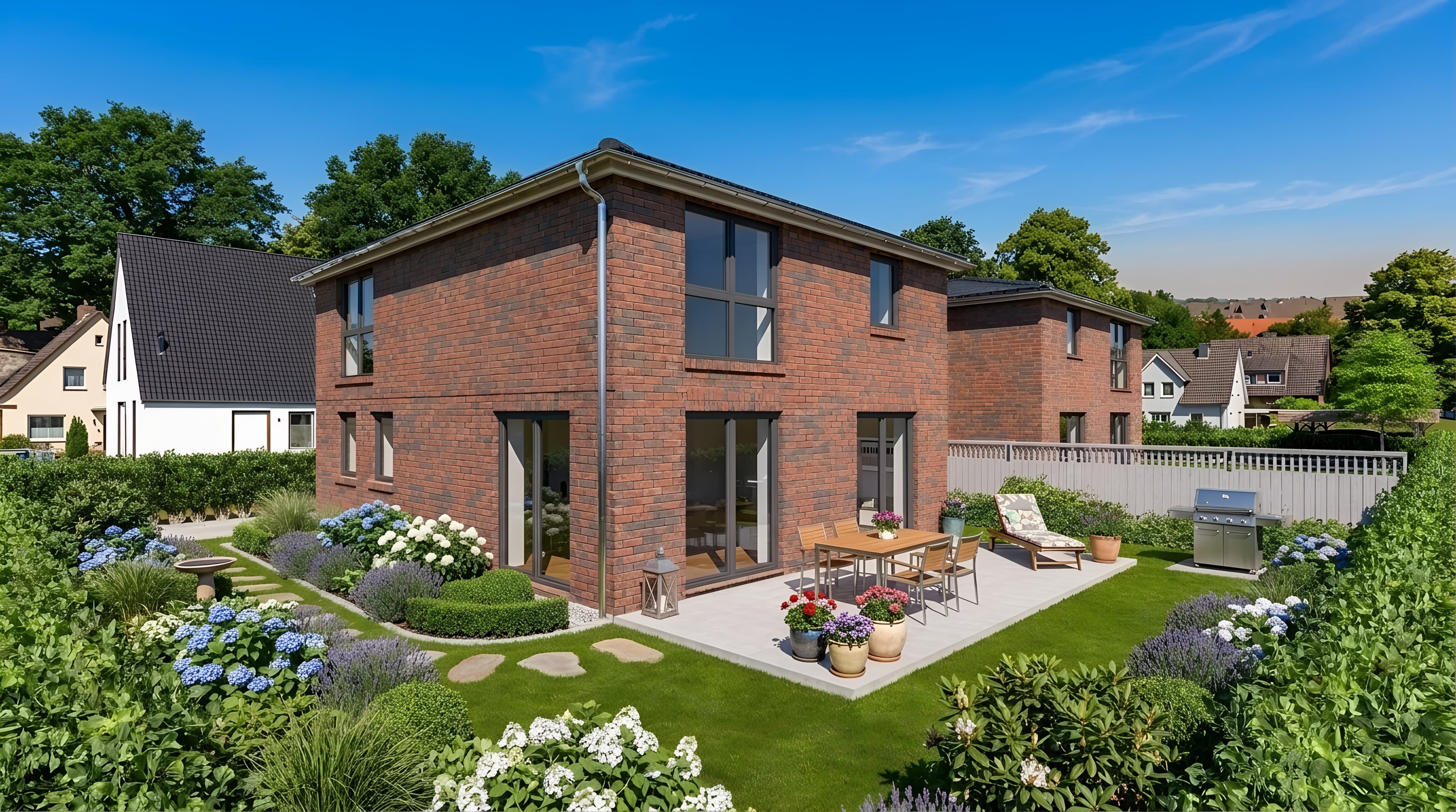 Visualisierung der Gartenfläche, Teilfläche 1