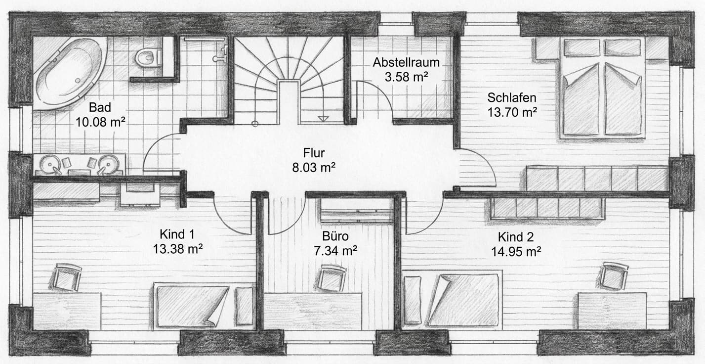 Grundriss Dachgeschoss
