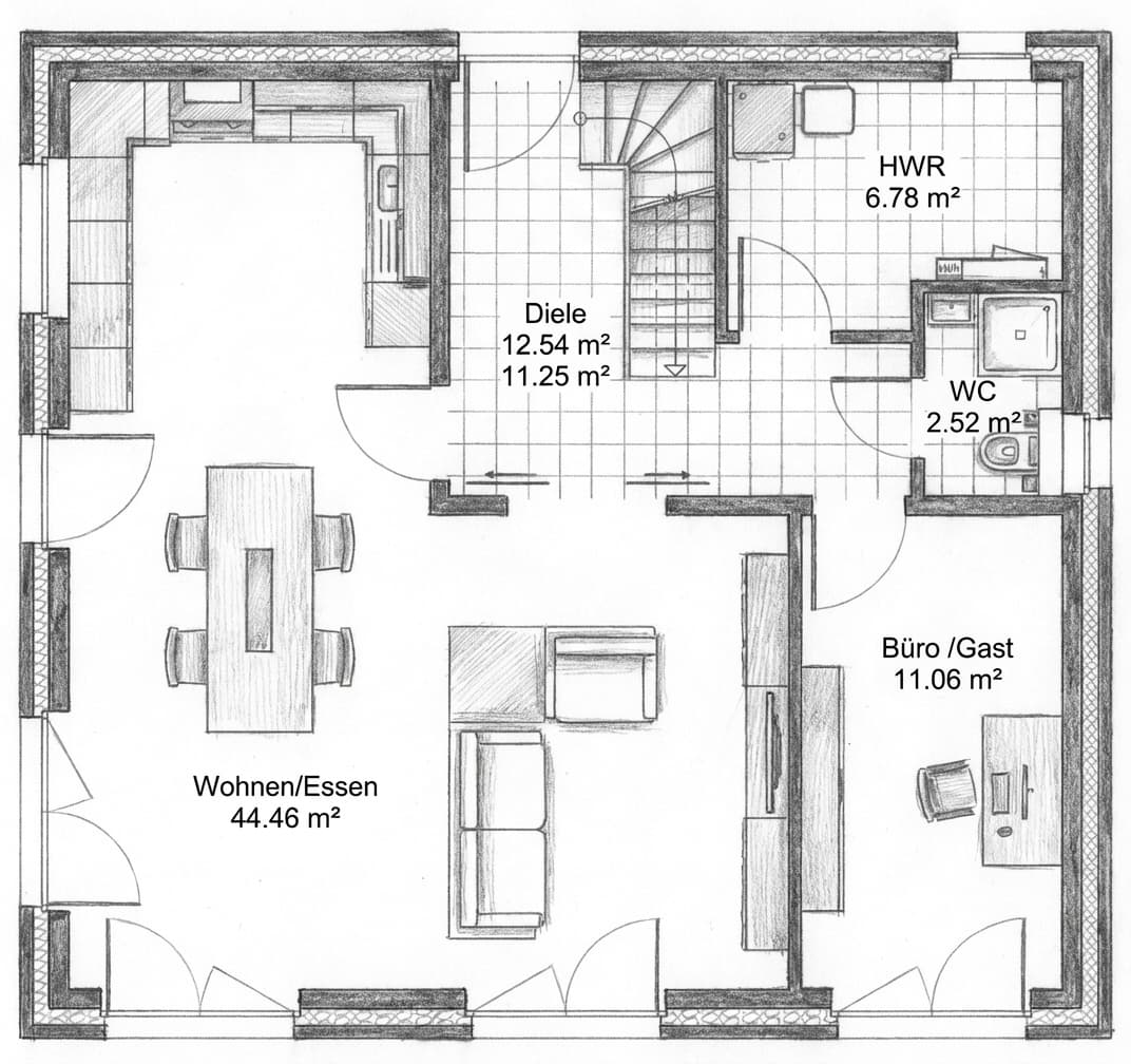 Grundriss Erdgeschoss