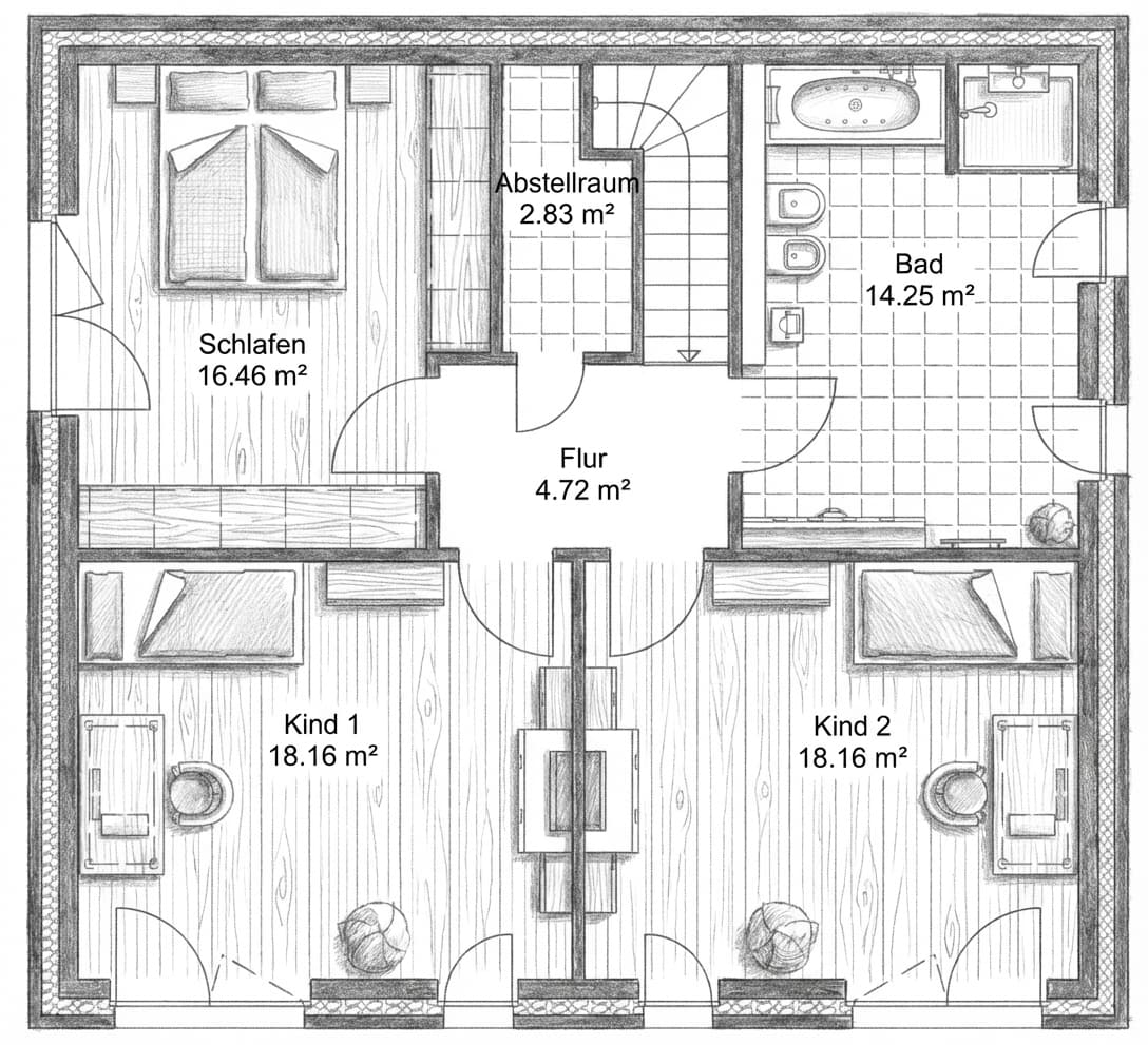 Grundriss, Dachgeschoss
