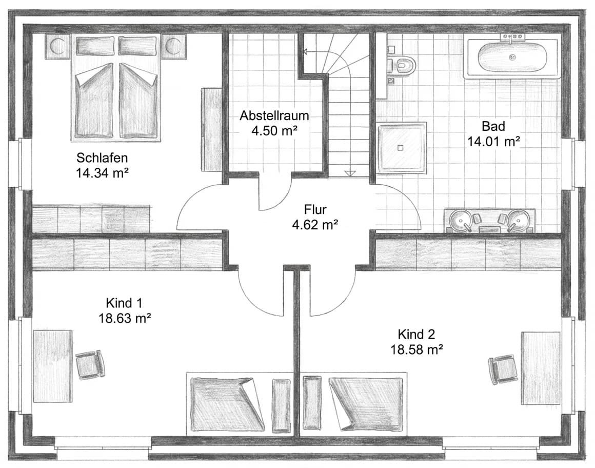 Grundriss Dachgeschoss
