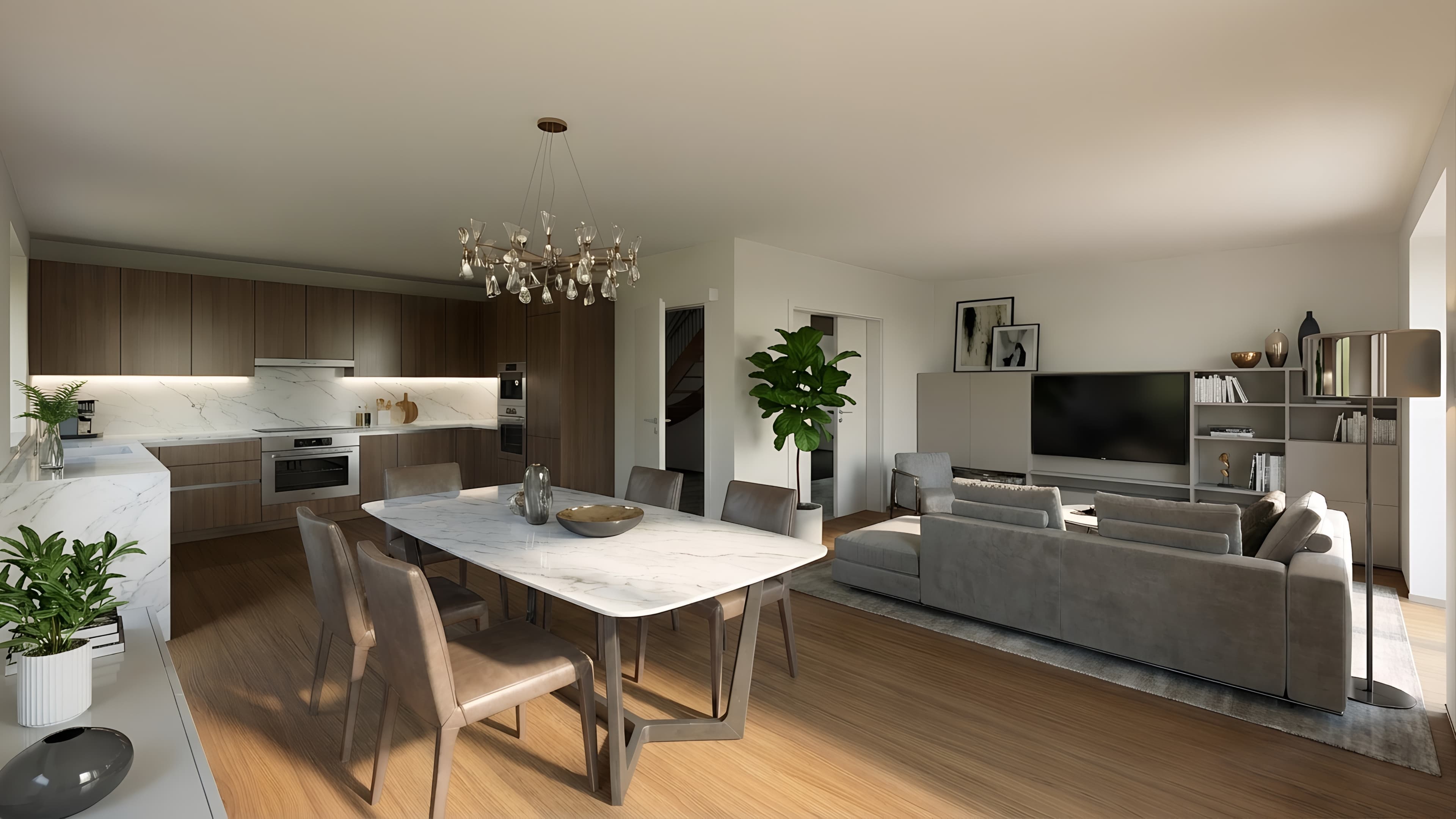 Visualisierung Wohn-/Essbereich