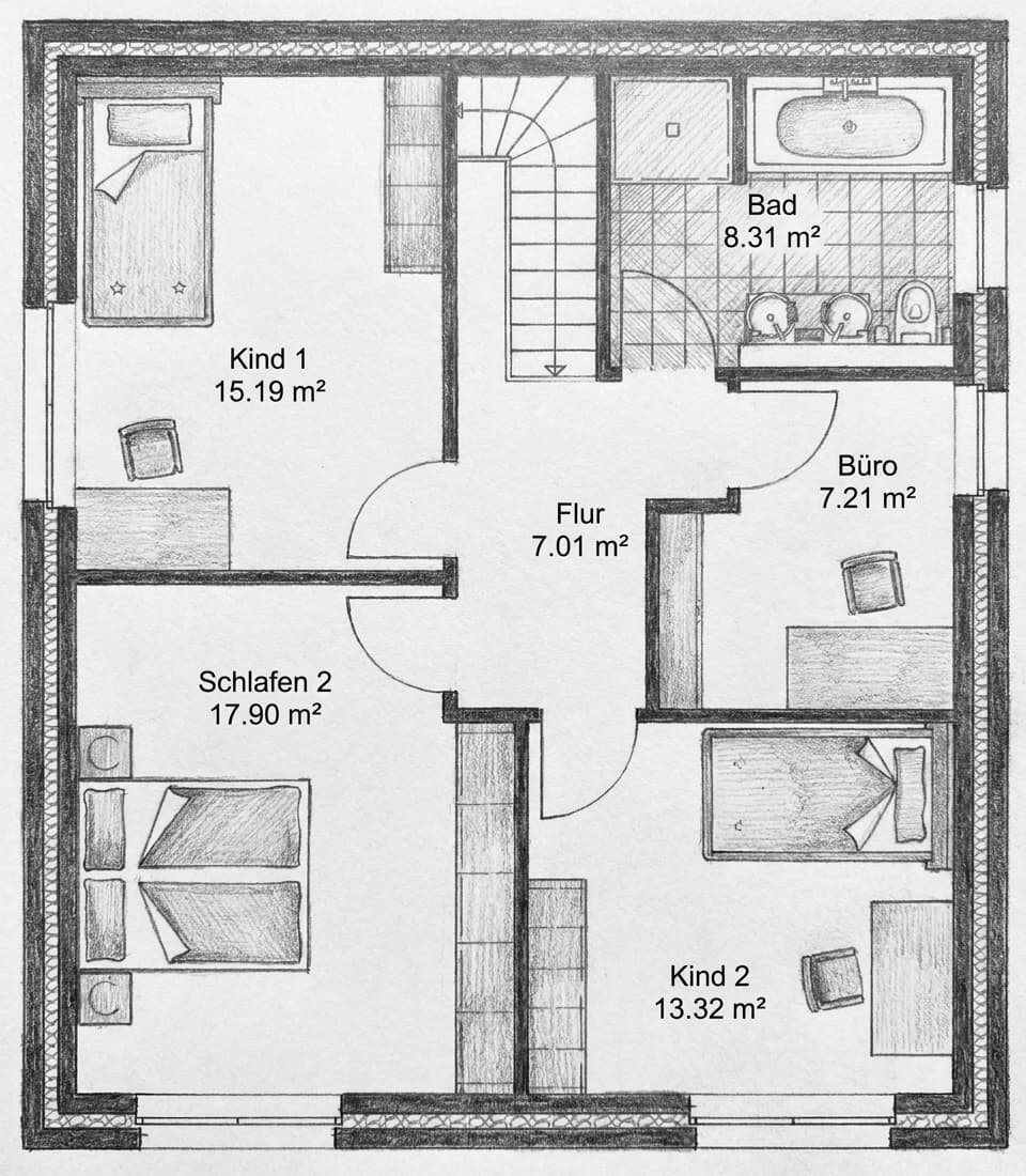 Grundriss, Dachgeschoss